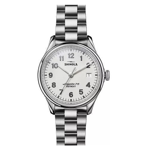 Shinola Vinton Watch 38mm in White : Mens UK Outlet at SEIKK